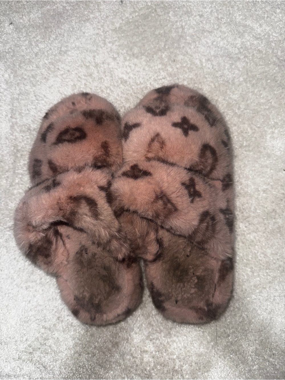 Loved Faux Fur Slide Slippers